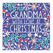 With Love Grandma Christmas Card