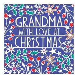 With Love Grandma Christmas Card