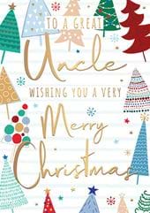 Trees Uncle Christmas Card