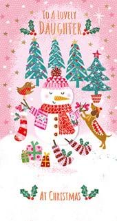 Lovely Daughter Christmas Card