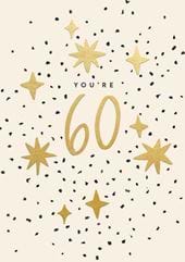 Stars 60th Birthday Card