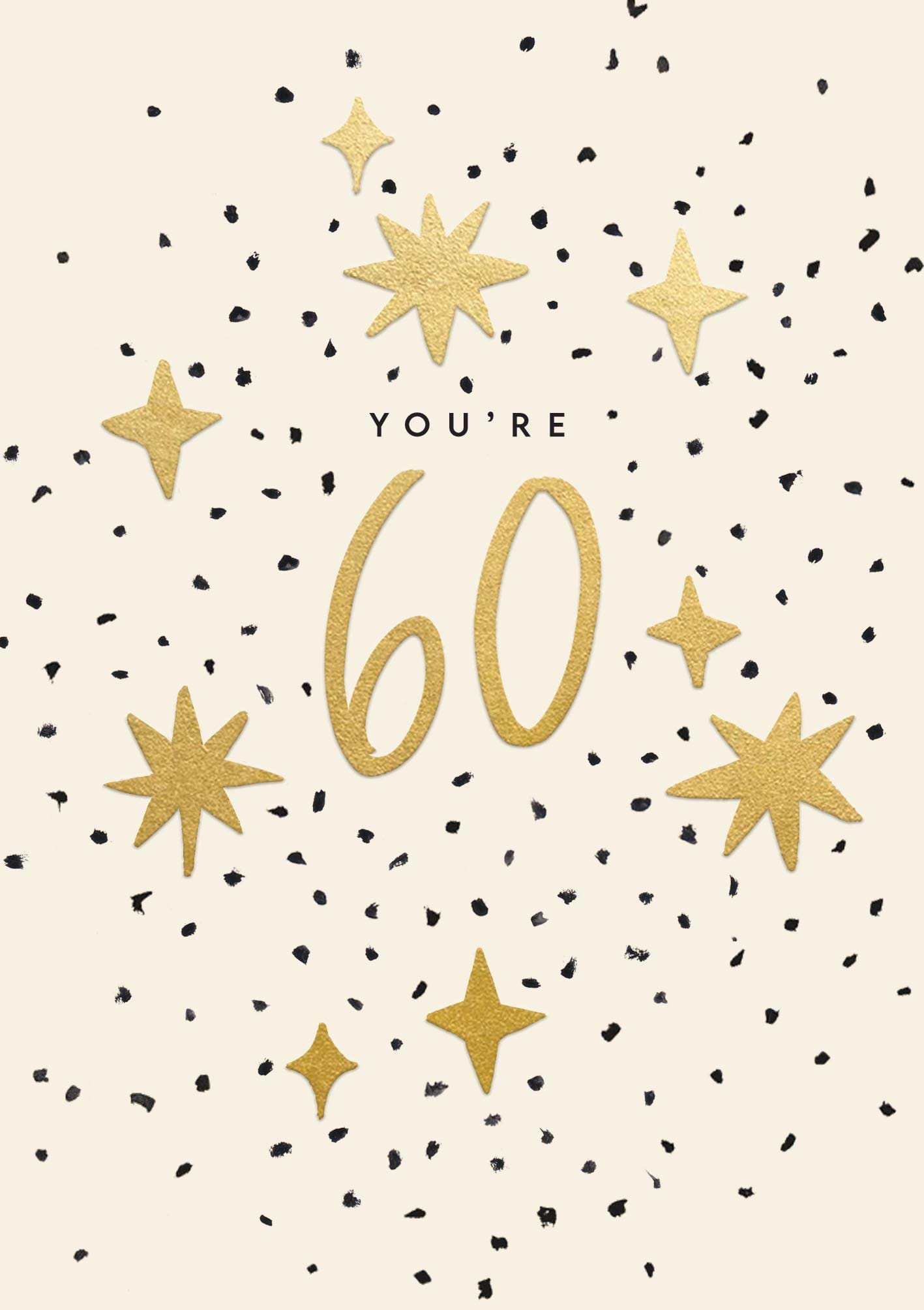 Stars 60th Birthday Card