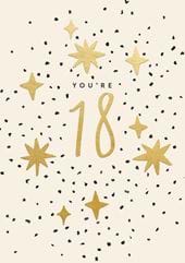 Stars 18th Birthday Card