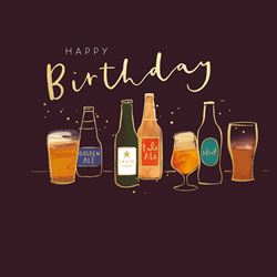Beers Birthday Card