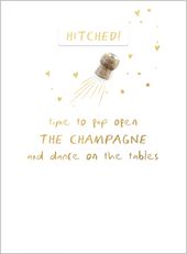 Dance on the Tables Wedding Card