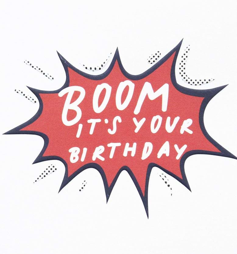 Boom Birthday Card