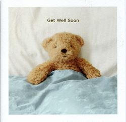 Teddy Get Well Soon Card