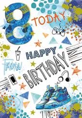Fun 8th Birthday Card