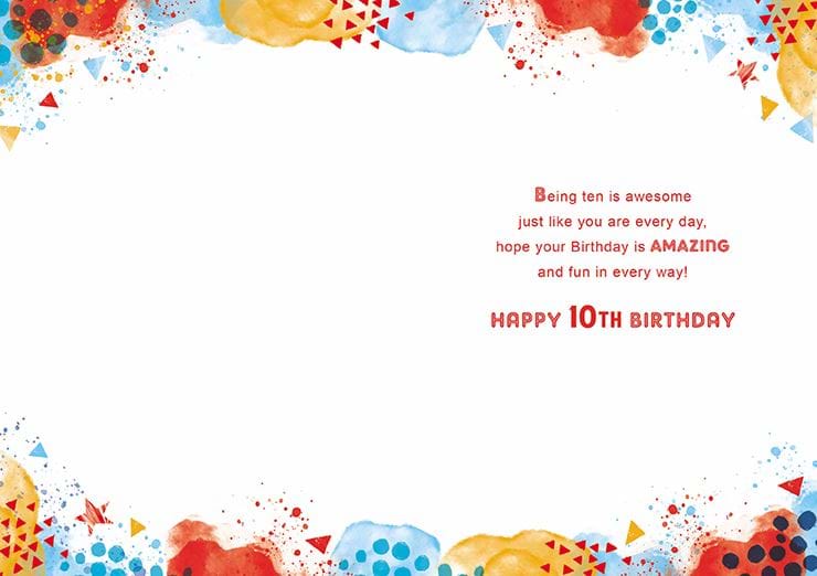 Gaming 10th Birthday Card