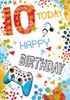 Gaming 10th Birthday Card