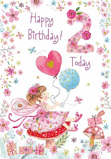 Toadstool 2nd Birthday Card