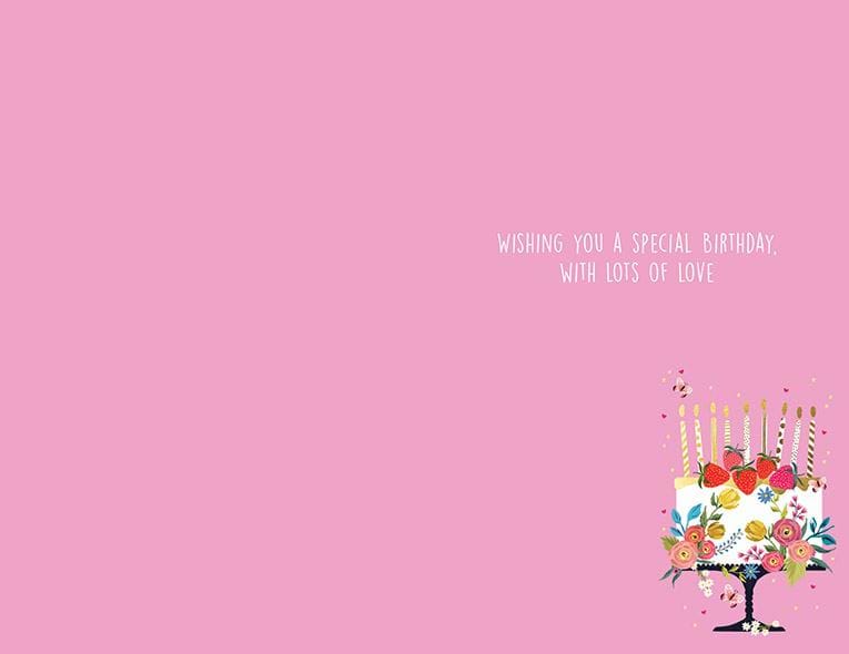 Strawberry Cake Mum Birthday Card