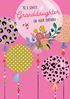 Balloons Granddaughter Birthday Card