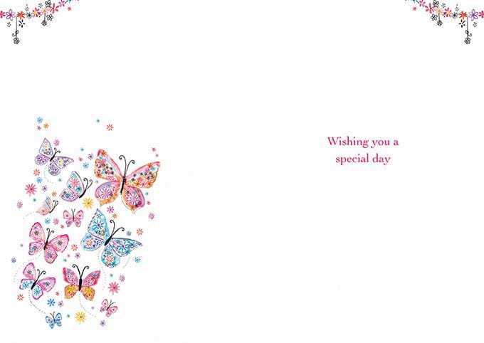 Butterflies Birthday Card