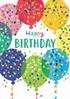 Confetti Balloons Birthday Card