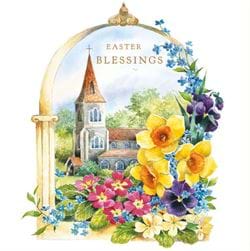 Church Blessings Easter Cards - Pack of 5