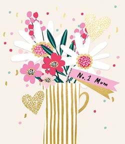 Flower Jug Mother's Day Card