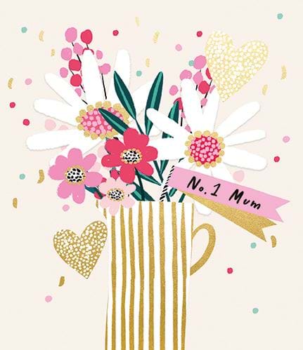 Flower Jug Mother's Day Card