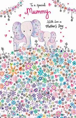 Mummy Elephant Mother's Day Card