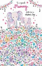 Mummy Elephant Mother's Day Card