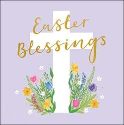 Floral Cross Easter Card