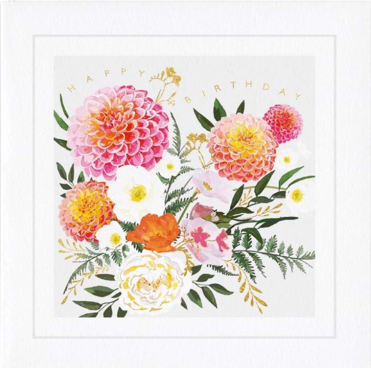 Summer Bouquet Birthday Card