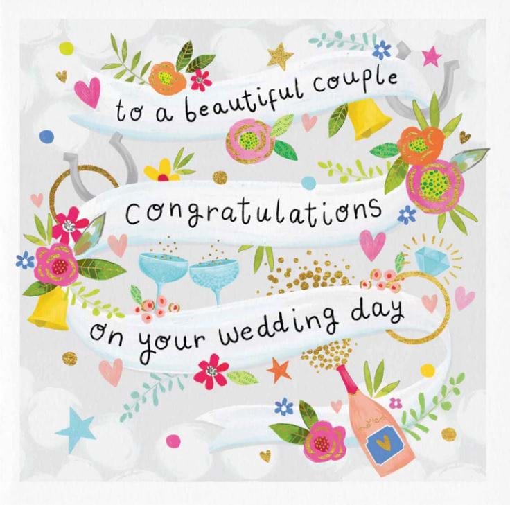 Beautiful Couple Wedding Card