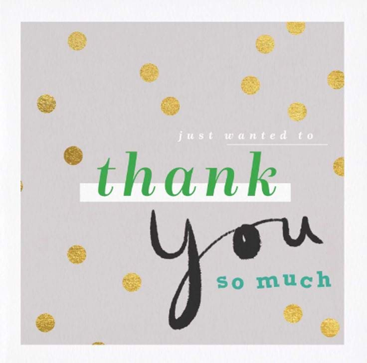 Spots Thank You Card