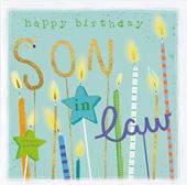 Candles Son-in-law Birthday Card