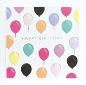Pastel Balloons Birthday Card
