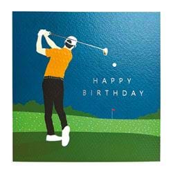 Golfer Birthday Card