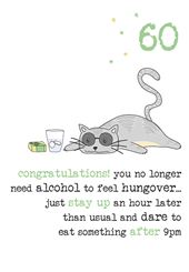 Stay up Late 60th Birthday Card