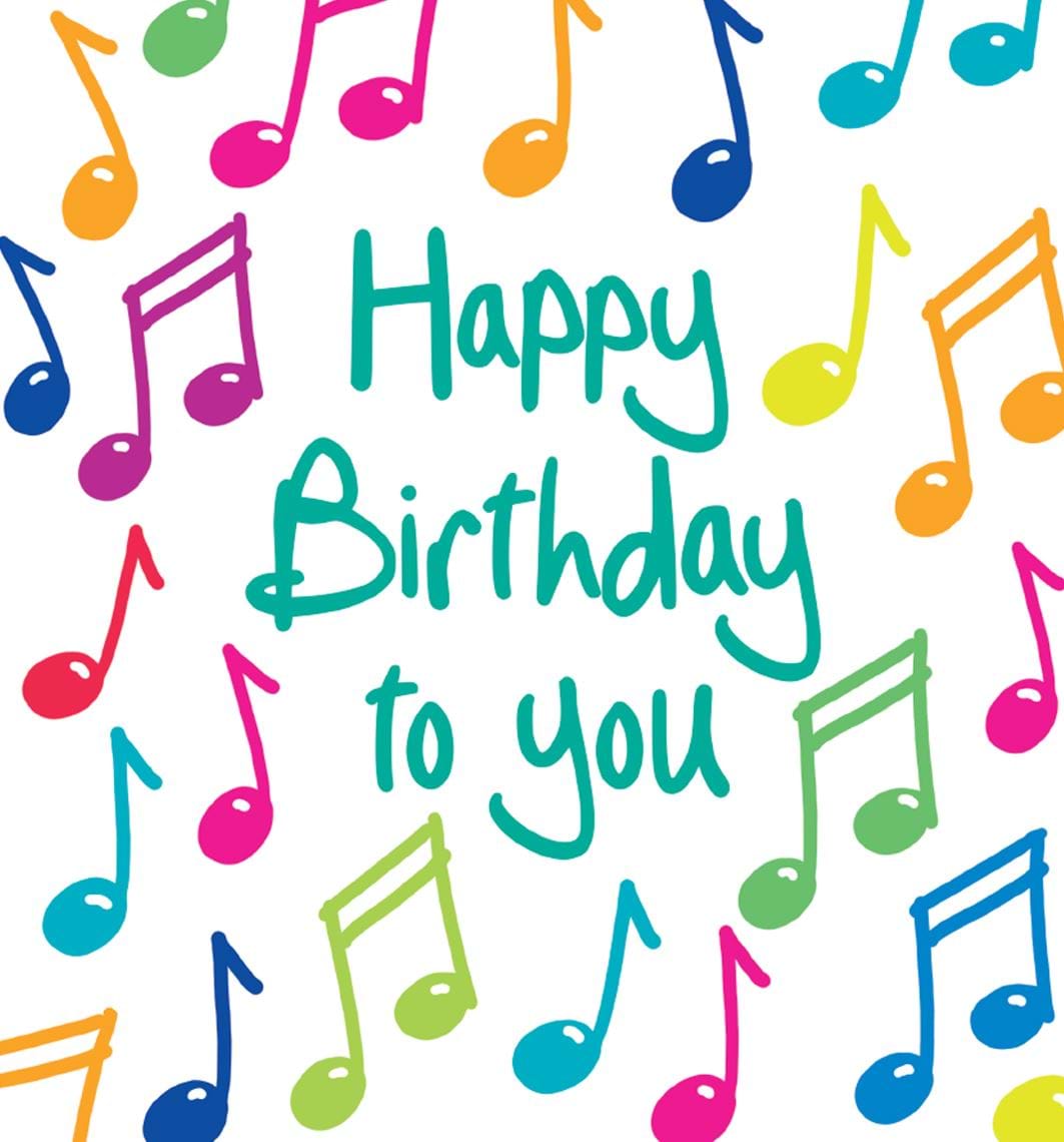 Song Notes Birthday Card