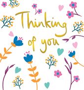 Floral Thinking of you Card