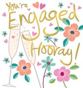 Hooray Engagement Card