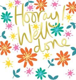 Hooray Well Done Card