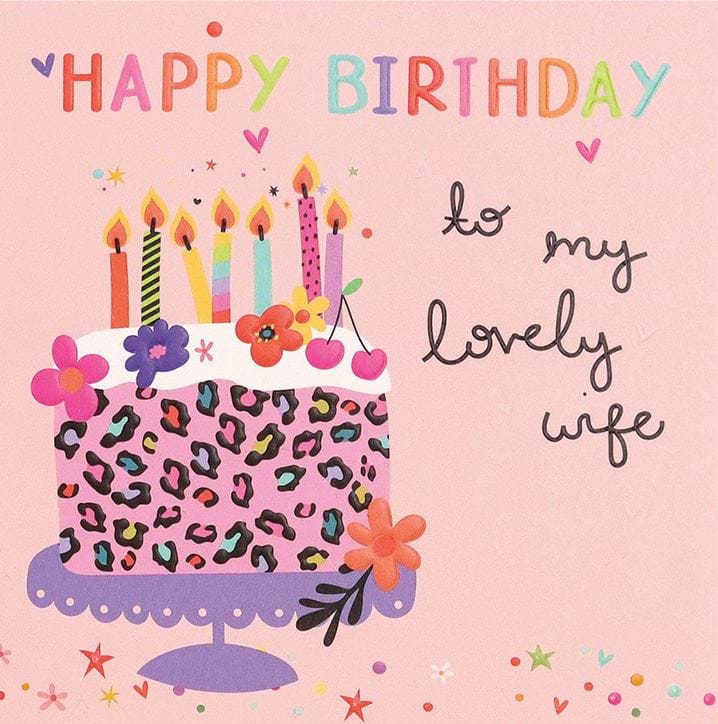 Cake Wife Birthday Card