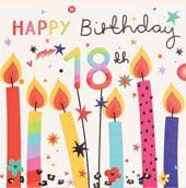 Candles 18th Birthday Card