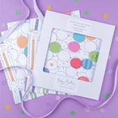 Balloons & Candles Luxury Wrapping Paper - 4 Sheets