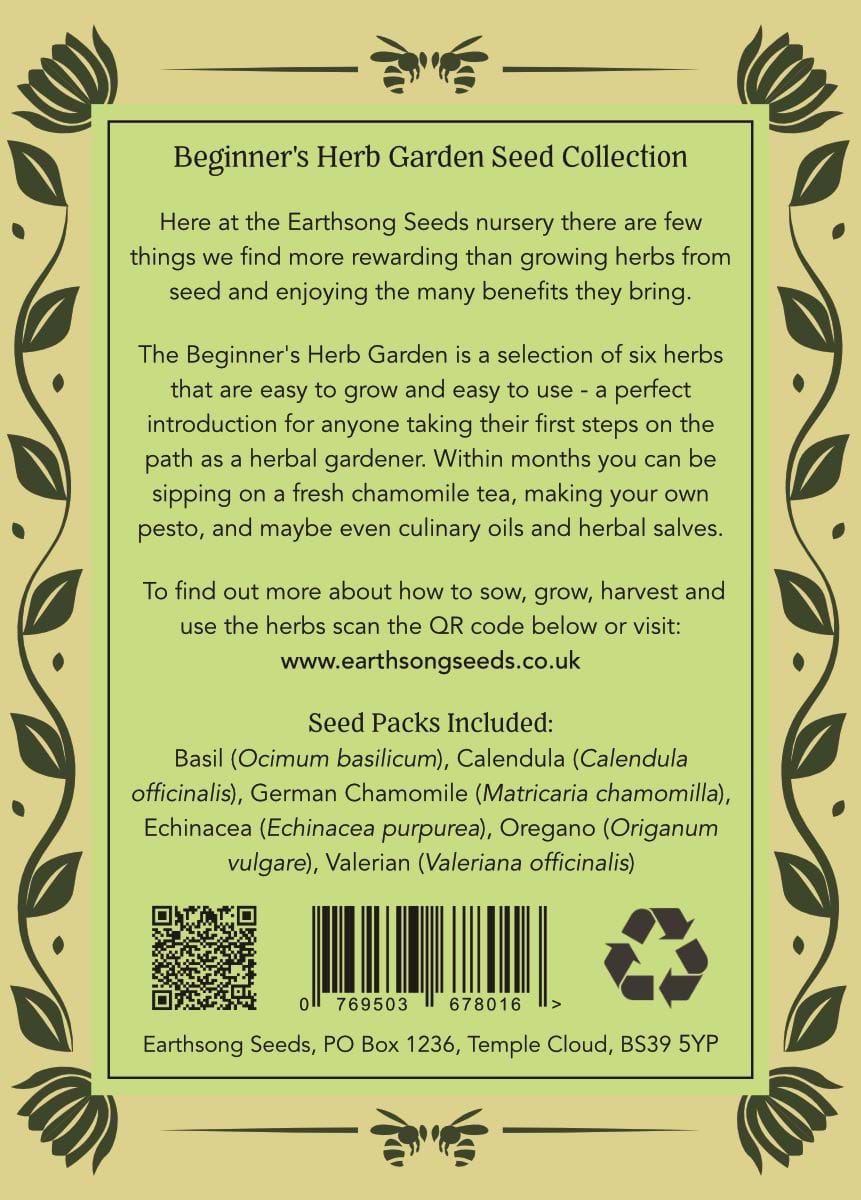 Beginner’s Herb Garden Seed Collection - 6 Packs of Seeds