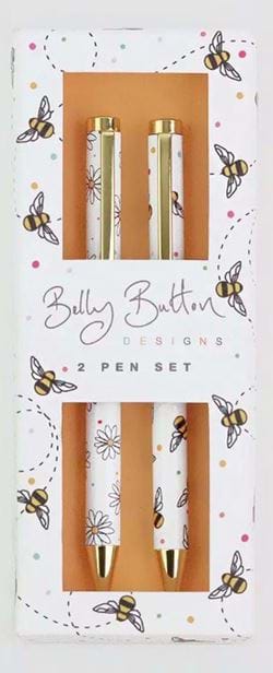 Flower and Bee 2 Pen Set