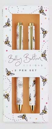 Flower and Bee 2 Pen Set