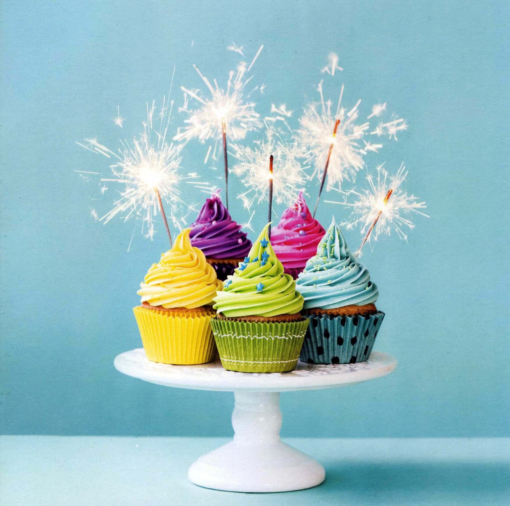 Sparkle Cupcakes Birthday Card
