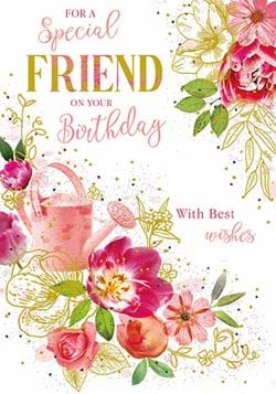 Best Wishes Friend Birthday Card
