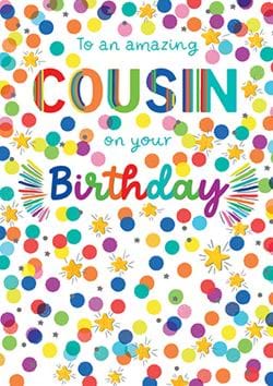 Amazing Cousin Birthday Card