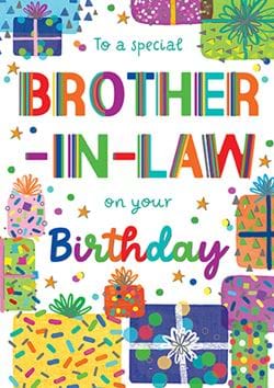 Special Brother in law Birthday Card