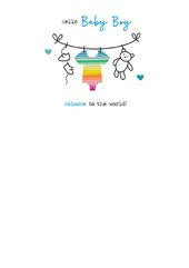 Hello Baby Boy Card