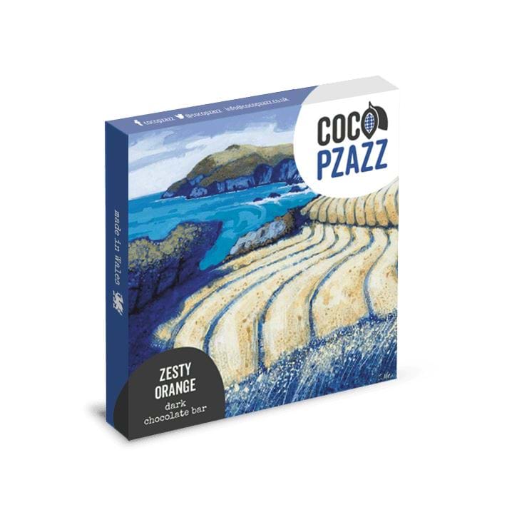Zesty Orange Dark Chocolate Bar by Coco Pzazz