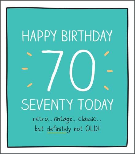 Retro Vintage Classic 70th Birthday Card