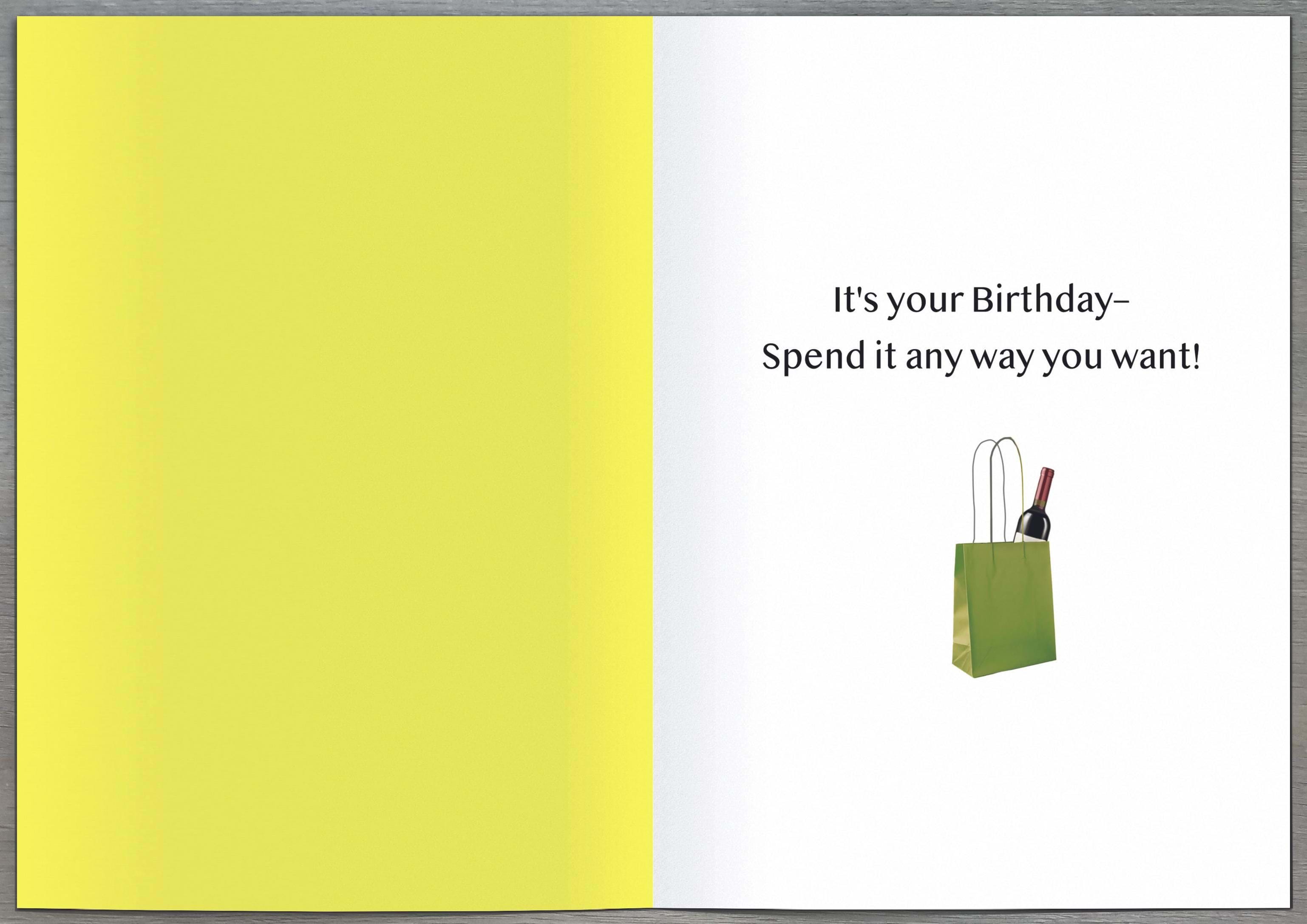 Good Wine Birthday Card